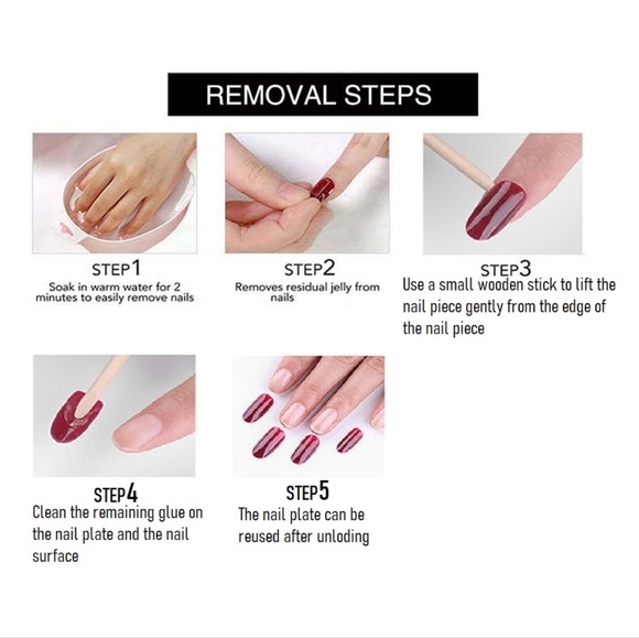 🐢2/$15 Ombre Valentine's with Hearts Press On Nails - Picture 8 of 9